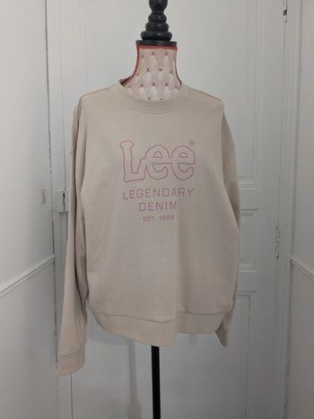 Sweat beige et rose Lee L