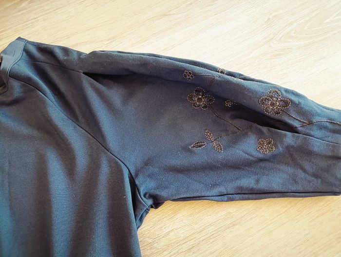 Robe H&M Bleu marine brodé Taille XL - photo numéro 8