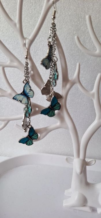 Boucles d’oreilles papillons – Fait main