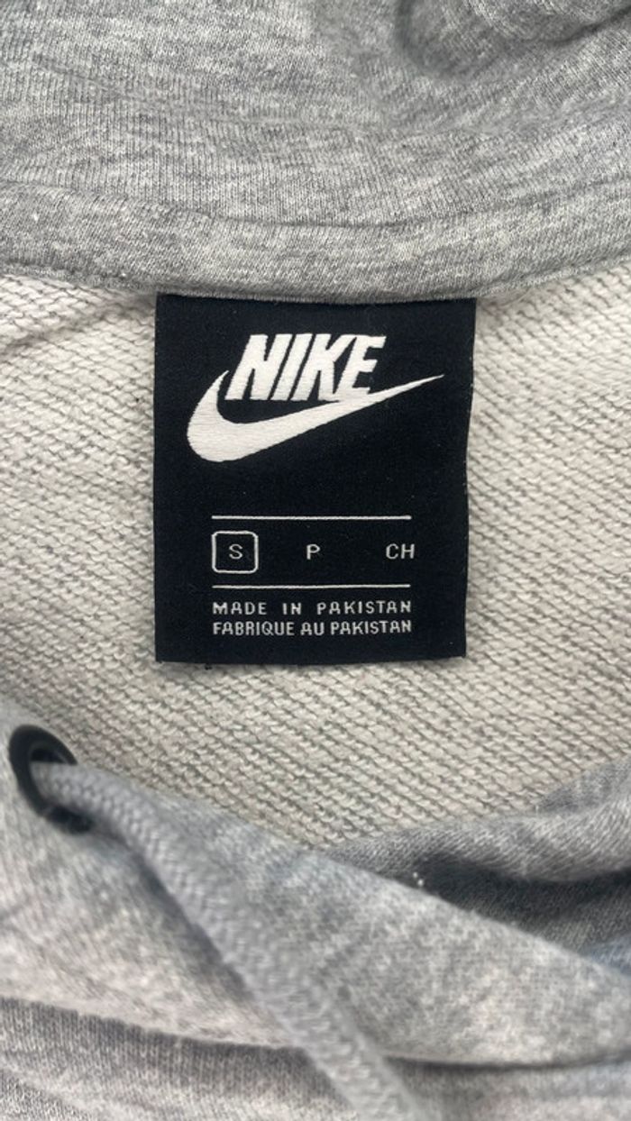 Hoodie pull à capuche Nike gris taille S - photo numéro 5