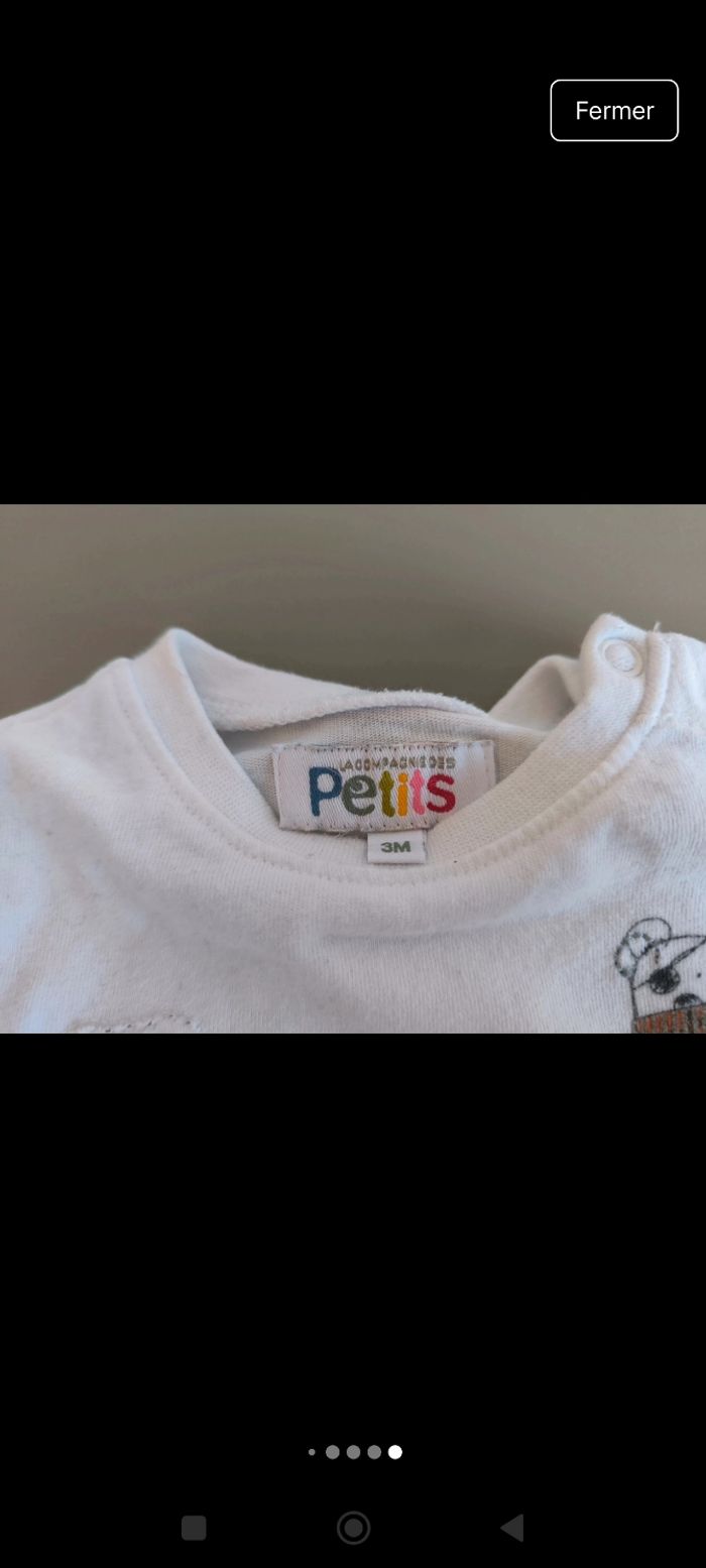 Lot 3 tee-shirt 3 mois - photo numéro 9