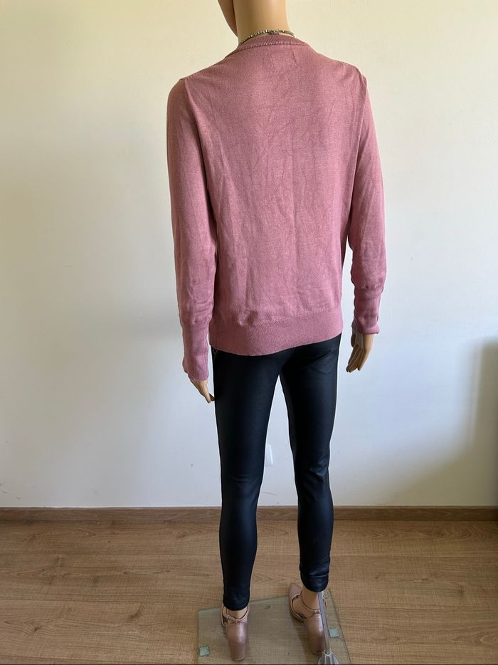 Pull rose à manches longues Manoukian taille L TBE - photo numéro 6
