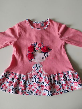 Tee shirt manches longues fille 6 mois