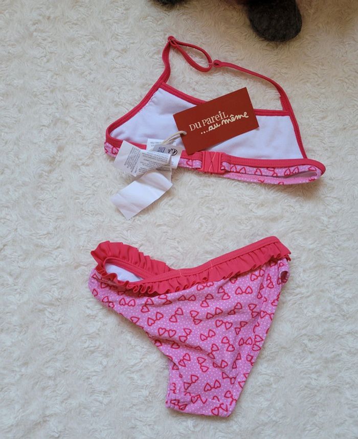 Maillot de bain fille 2 pièces rose - photo numéro 5