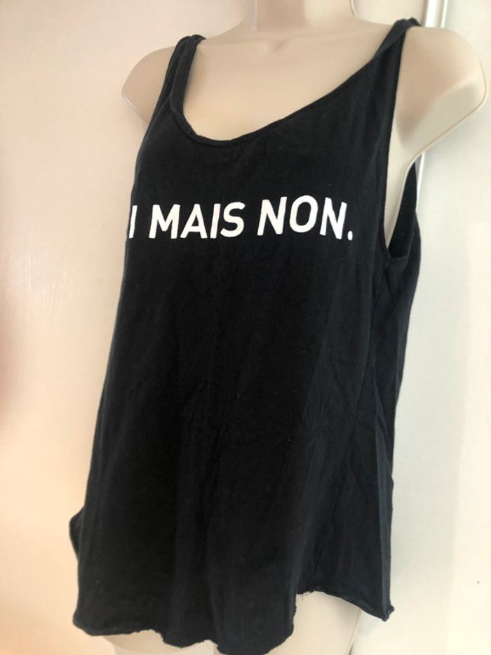 T-shirt noir et blanc World Wide oui mais non - photo numéro 7