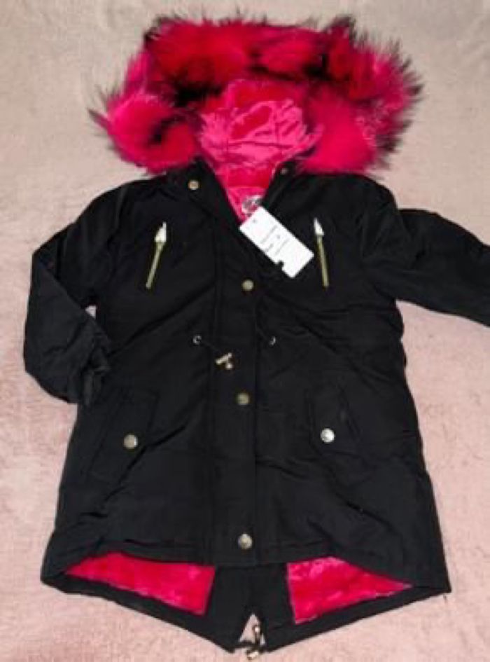 Manteau à fourrure fille