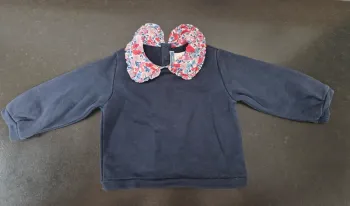 Pull avec col liberty fille taille 24 mois jacadi