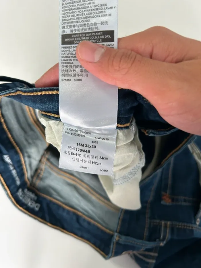 Jean Levi's Denizen Femme Bleu Marine W33 L30 | High Rise Skinny | Taille FR44 | Très Bon État BP83 - photo numéro 6