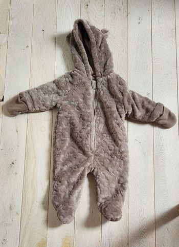 Combinaison chaude marron ours 🐻 taille 68 (6 mois)