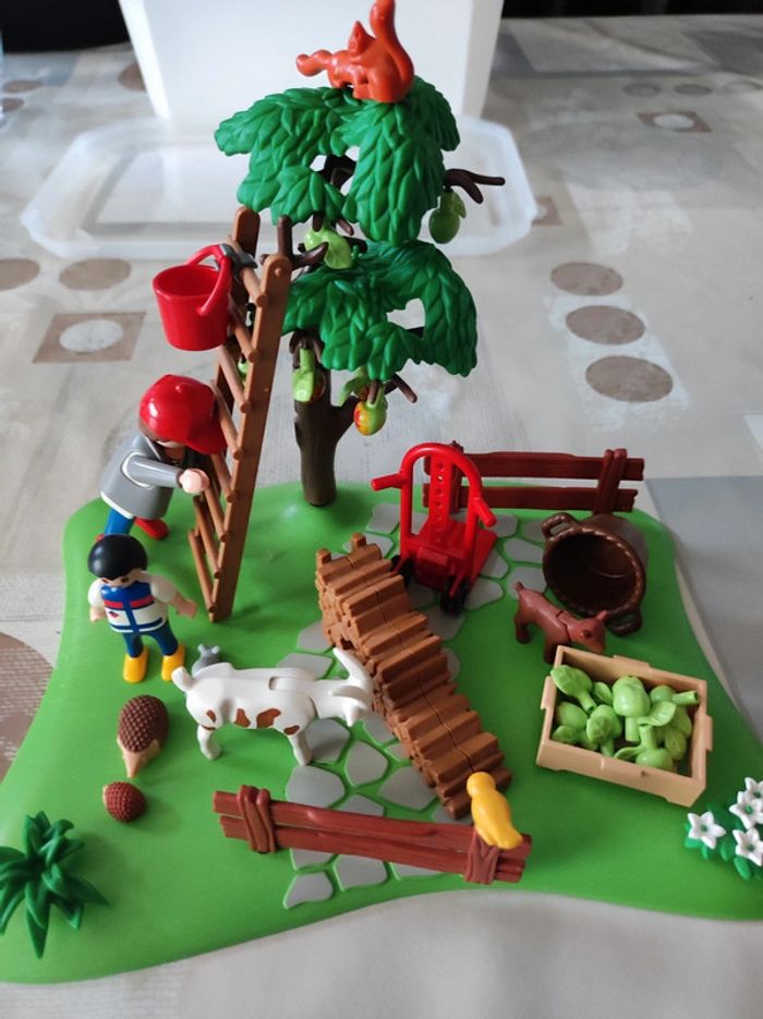 Playmobil verger cueillette des pommes