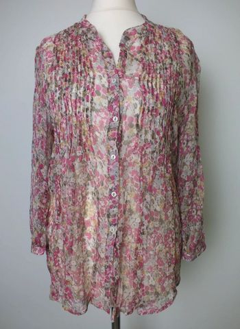 Chemise en soie fleuris Gérard Darel