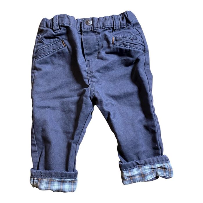 Obaïbi Pantalon gris anthracite Taille 6 mois