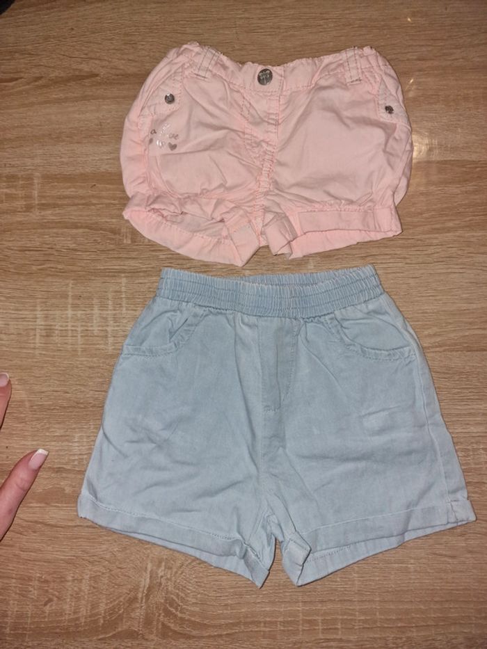 Lot de 2 shorts 6 mois