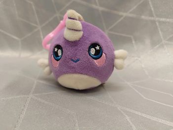 Porte-clé phoque licorne violet - Squeezamals - doux & squishy anti-stress