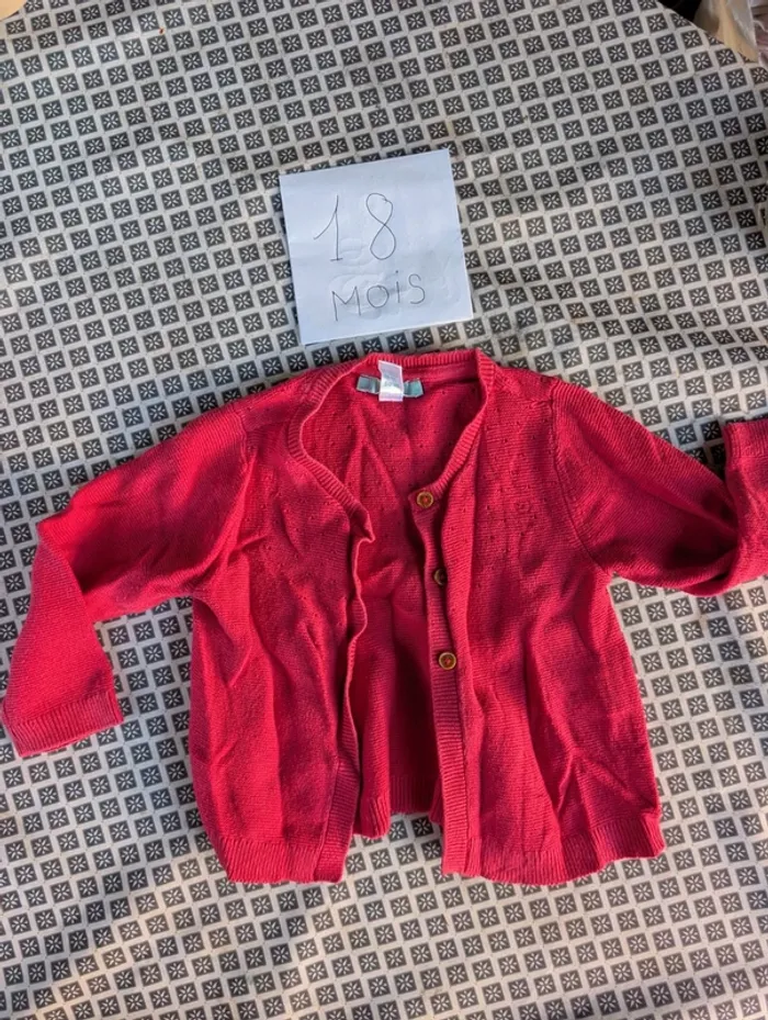 Gilet bébé fille 18 mois