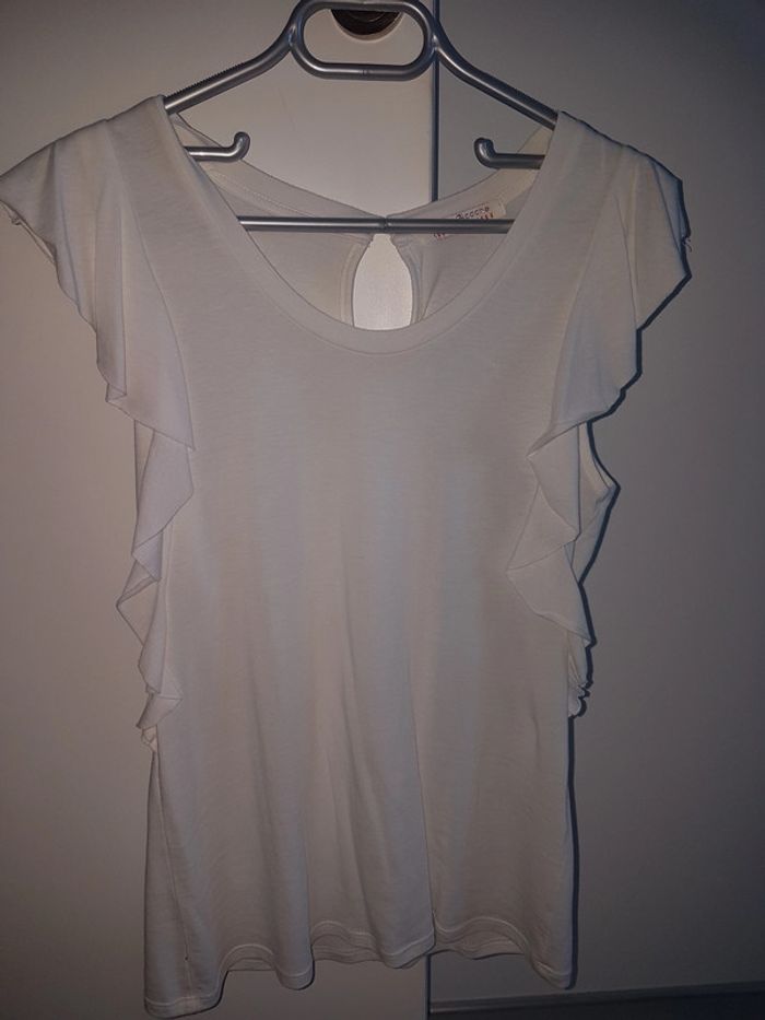 T shirt blanc cache cache taille 1 - photo numéro 3