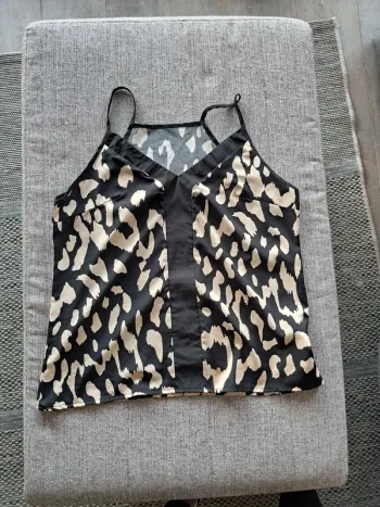 Top bretelle à motif