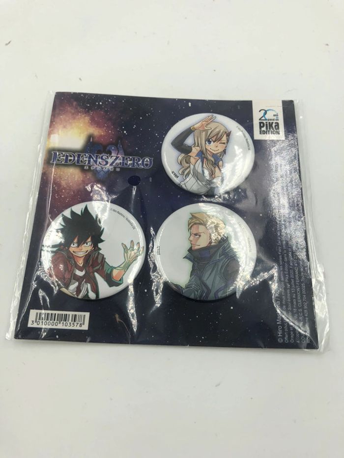 Badges/broches Pika éditions Eden’s zero neuf