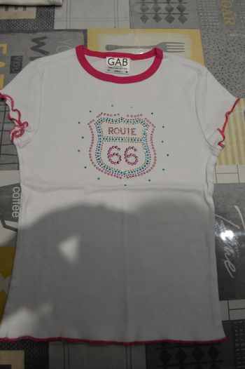 Tee shirt manches courtes route 66 6/8 ans
