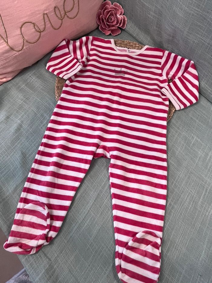 Pyjama velours 18 mois petit bateau - photo numéro 3