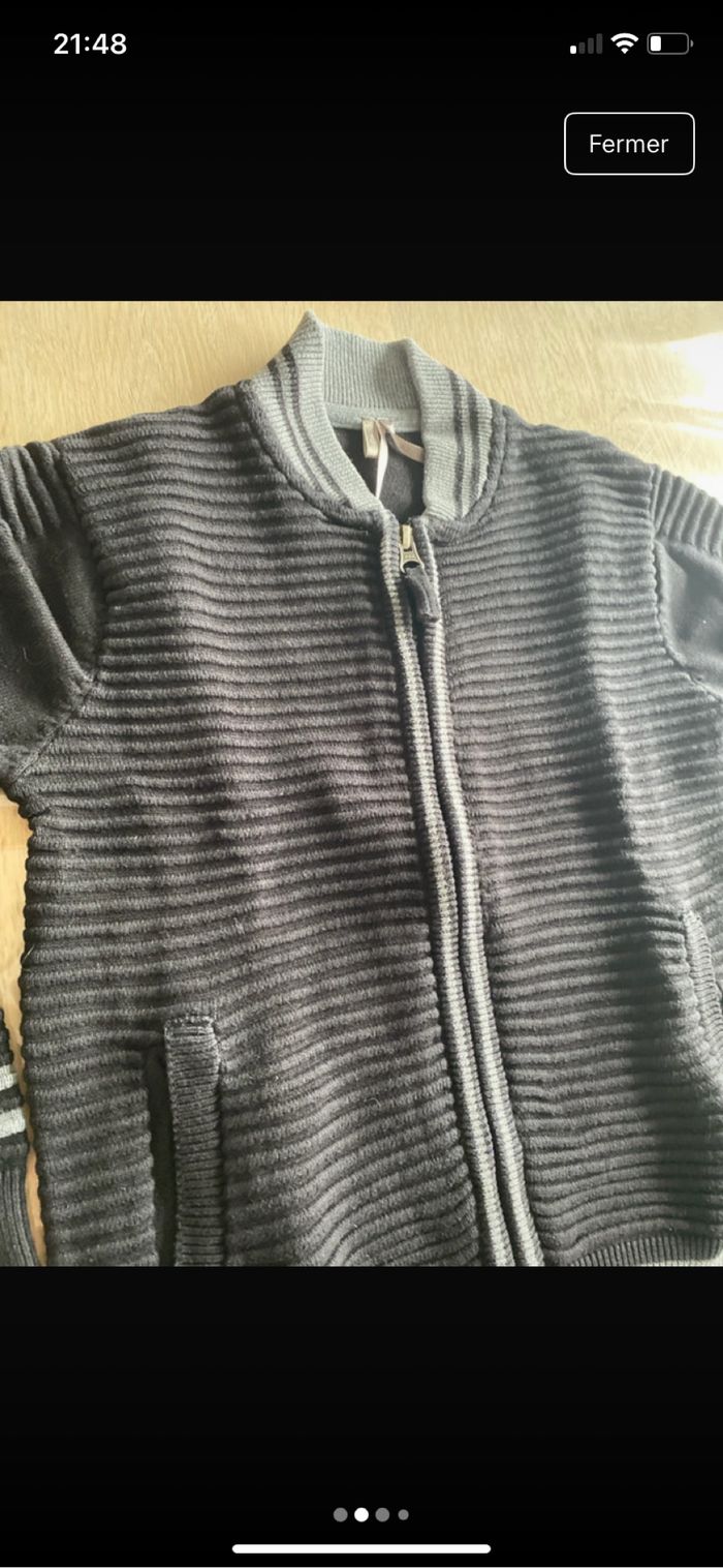 Gilet zippé taille 6 ans - photo numéro 2