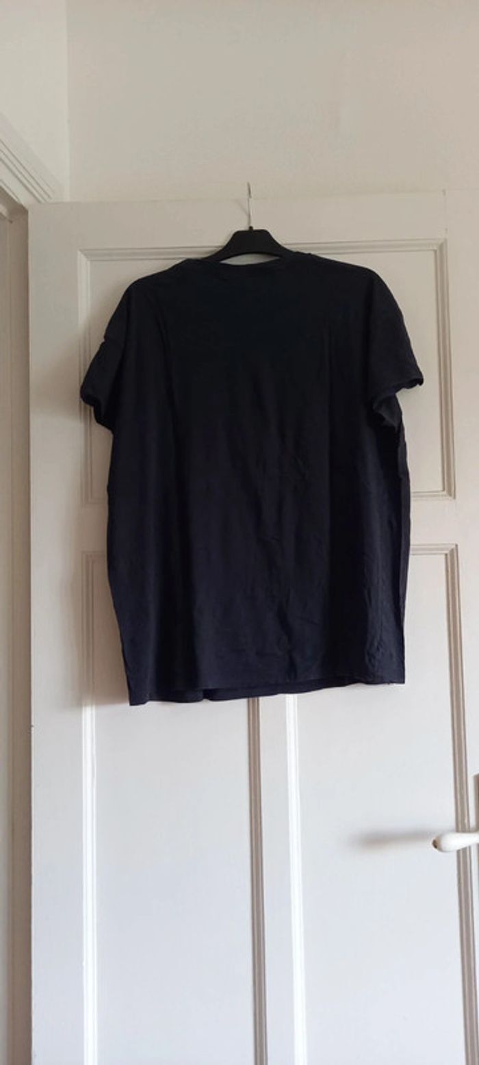 T-shirt imprimé H&M L bleu marine - photo numéro 2