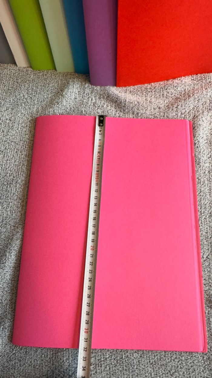 Ensemble de 12 chemises rigides rose - photo numéro 3
