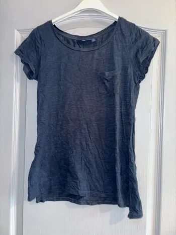 Tee shirt manches courtes bleu marine kiabi taille S
