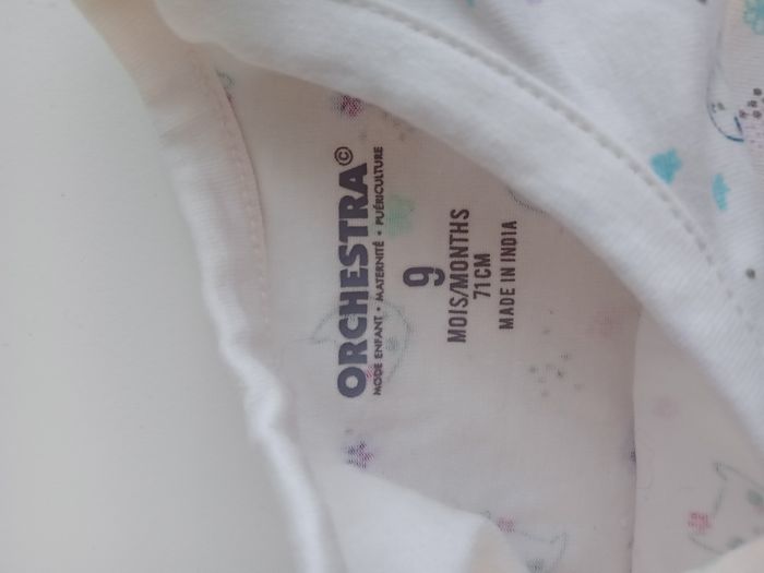 Body MC 9 mois ORCHESTRA - photo numéro 2