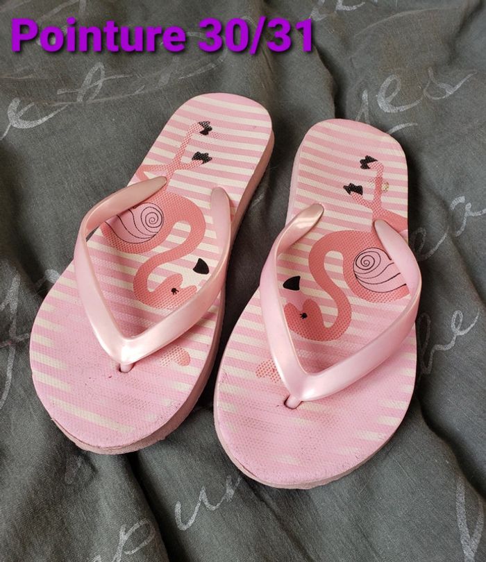 Tongs "Flamand rose" pointure 30/31