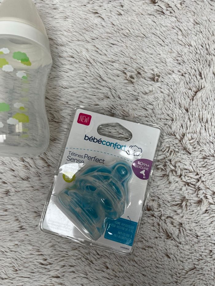 Lot de 2 biberons et tétine neuf - Aubert Concept - photo numéro 3