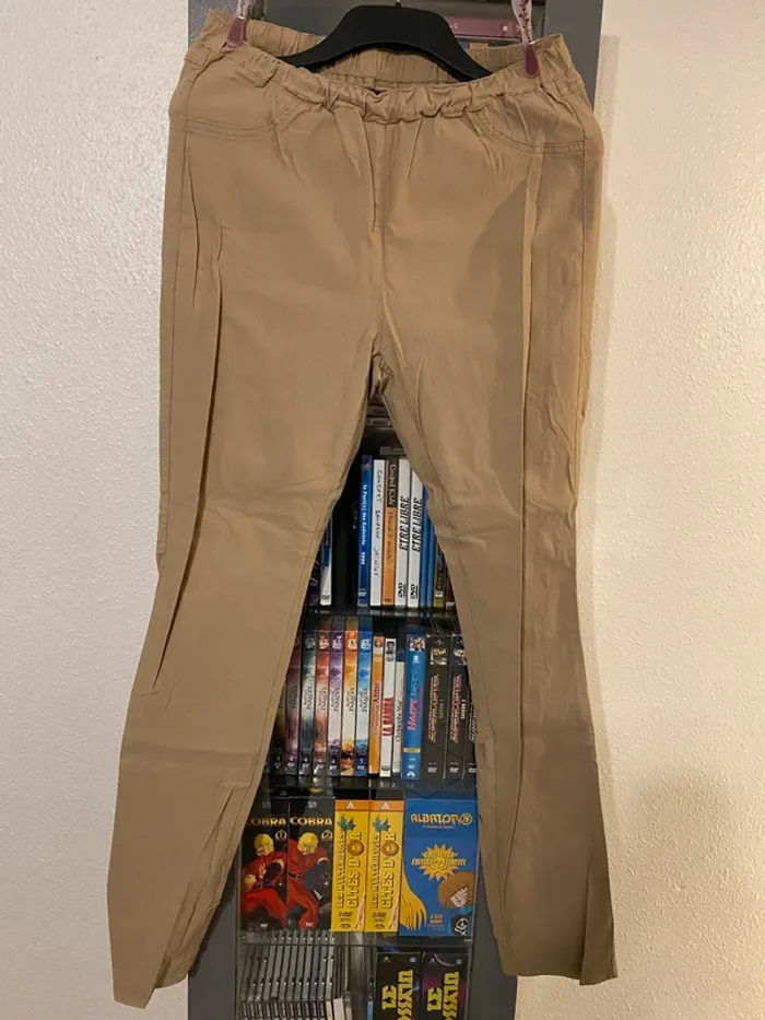 pantalon stretch Msmode taille L beige