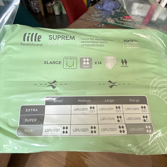 Sous vêtement absorbant protection suprem taille XL lot de 2 - photo numéro 2