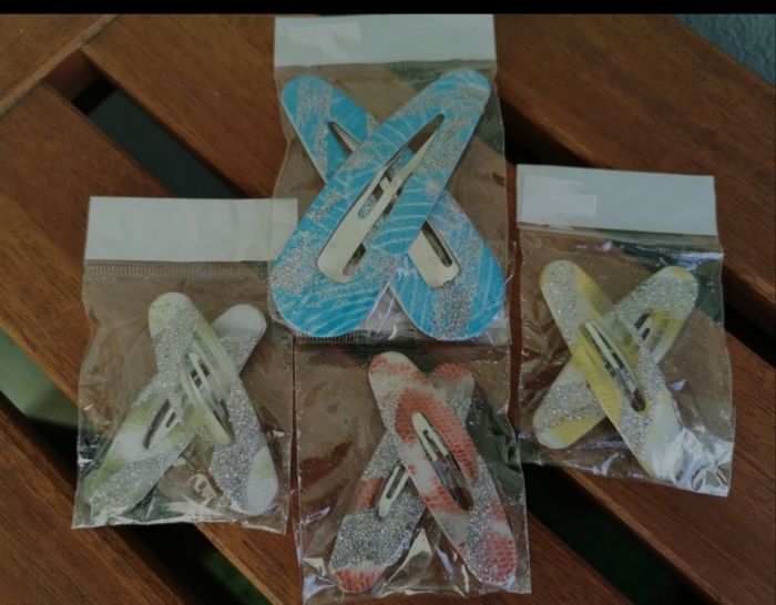 Lot barrettes clic-clac
