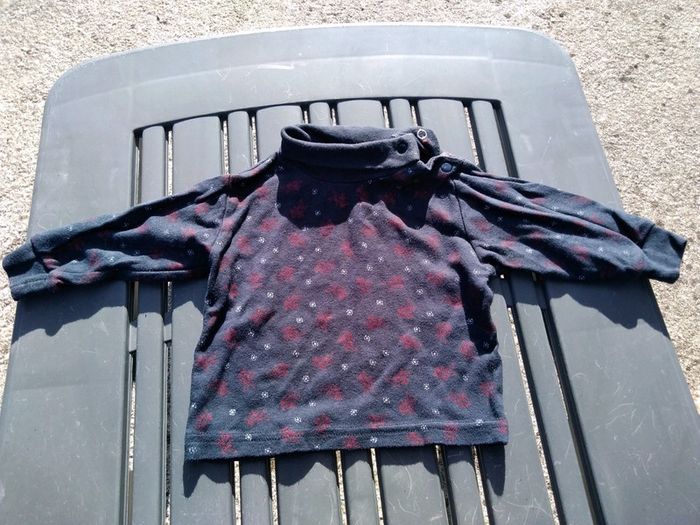 Petit sous pull col roulé fille 6 mois