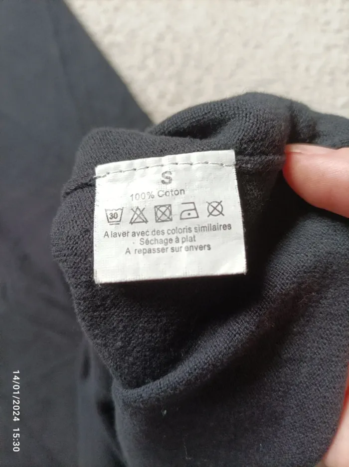 Robe noire rétro courte taille S - photo numéro 3