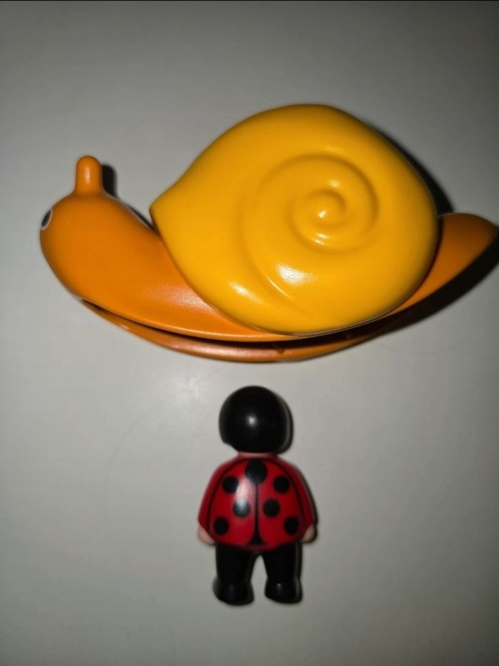 123 playmobil lot fleur à bascule 6756 et escargot à bascule 6755 complets - photo numéro 5