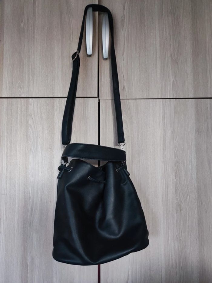 Sac noir franges bourse Eldys - photo numéro 6