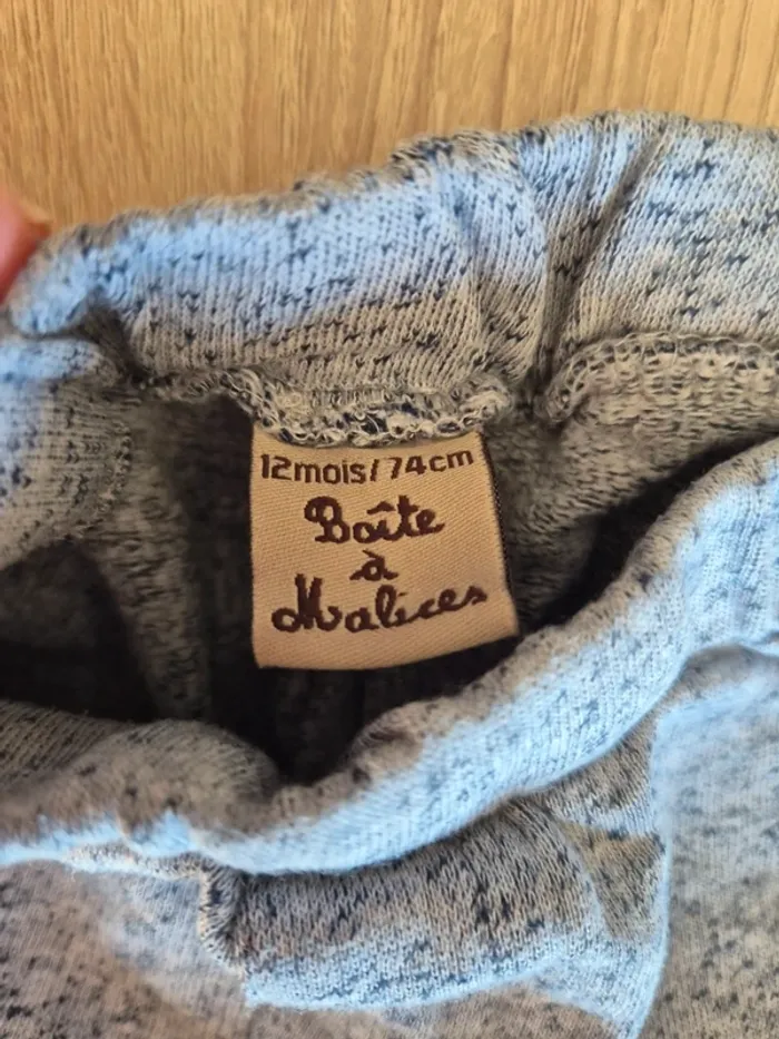 Ensemble jogging gris 12 mois Boîte à malices - photo numéro 4