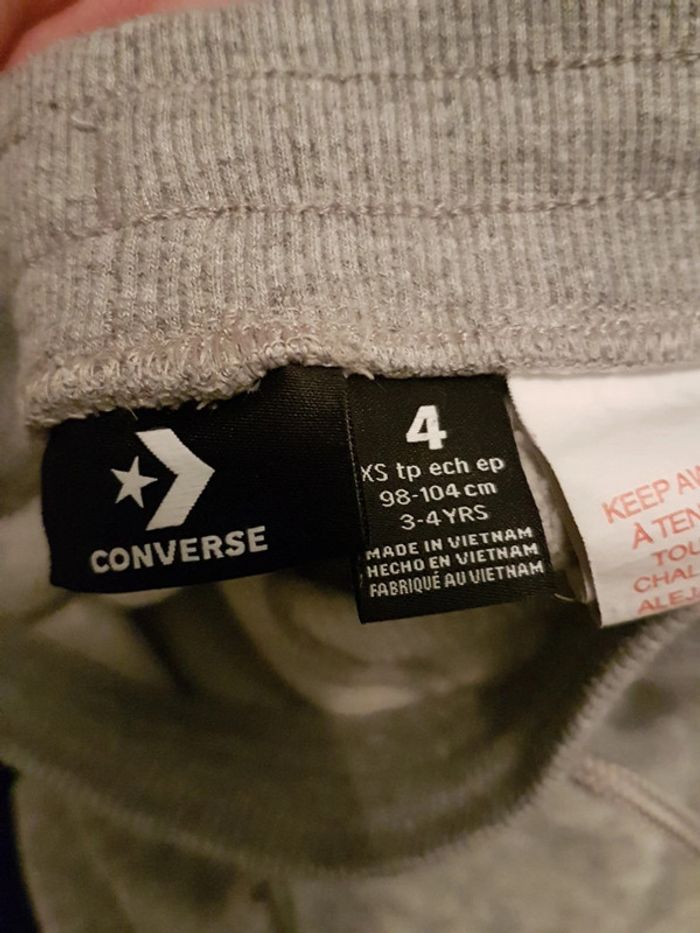 Pantalon Converse gris 3-4 ans 90/104 - photo numéro 4