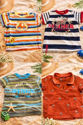 Lot de 3 t-shirt + 1 polo
