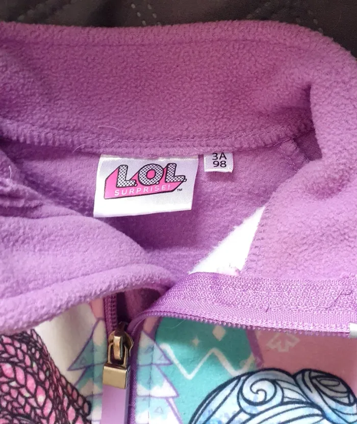 Veste polaire lilas, rose, LOL T: 98 - 3 ans - photo numéro 7
