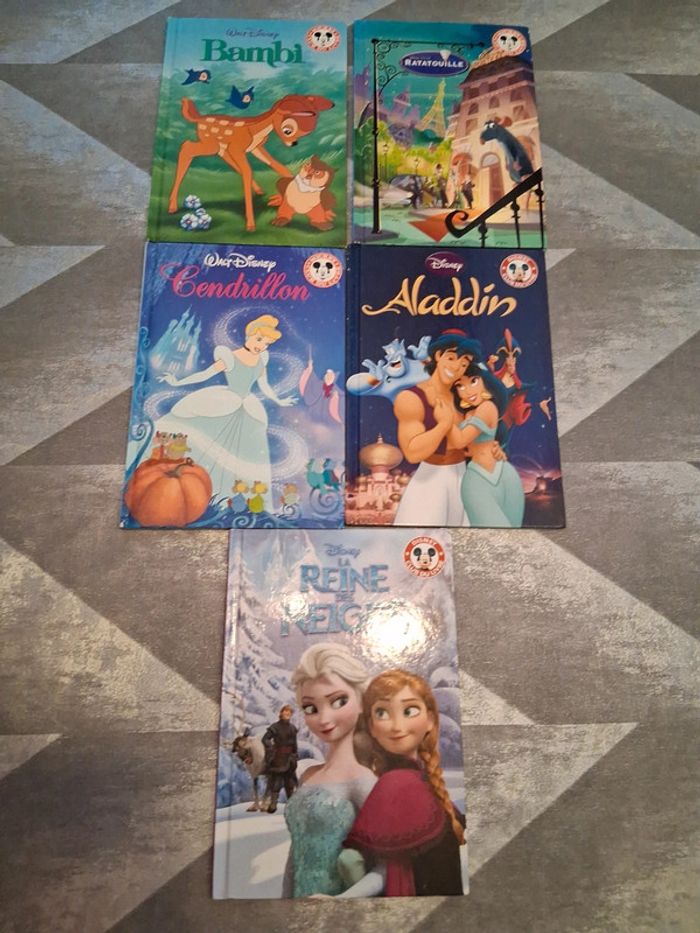 Lot de 5 livres hachette disney