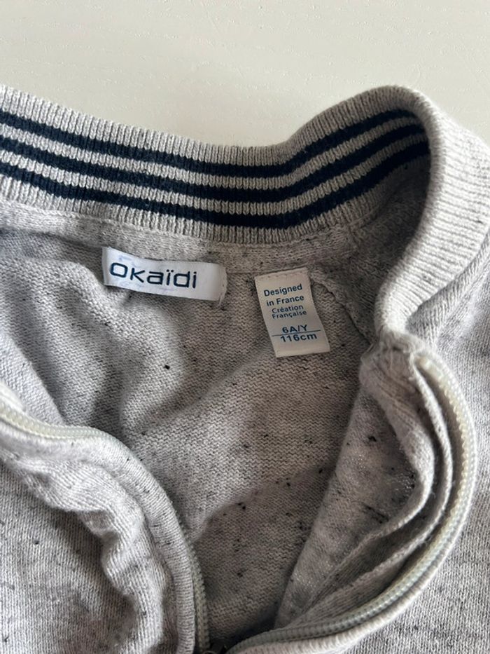 Gilet okaidi 6 ans garçon - photo numéro 2