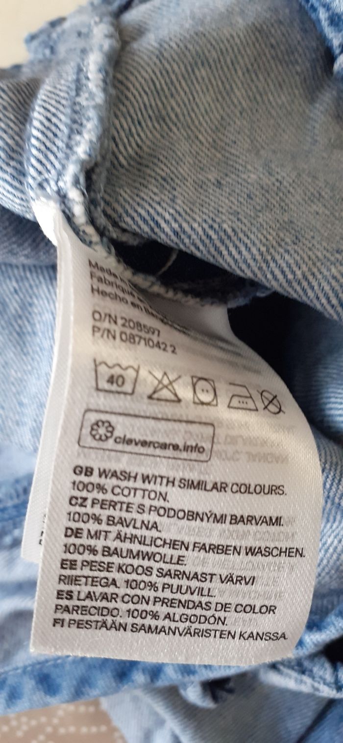 Salopette en jean 68cm - photo numéro 4