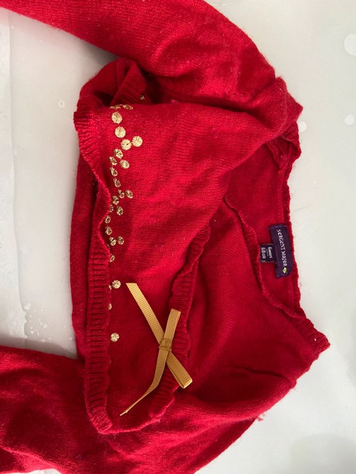Ensemble sergent major fille 6 mois tenue fête Noël - photo numéro 7