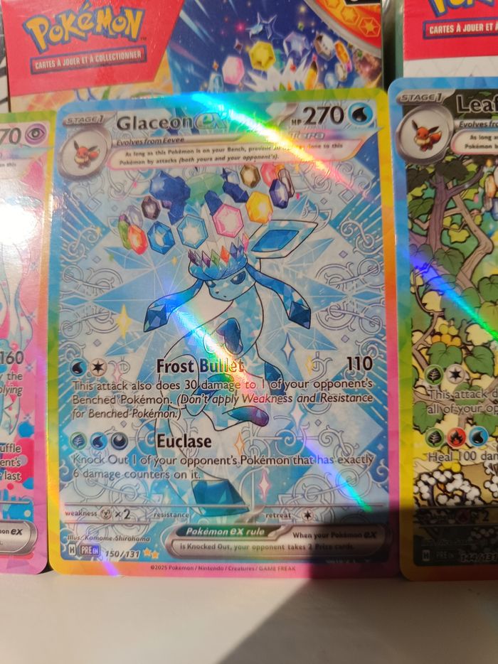 Lot 9 cartes Pokémon évolitions God pack ev8.5  évolutions prismatiques neuves - photo numéro 10
