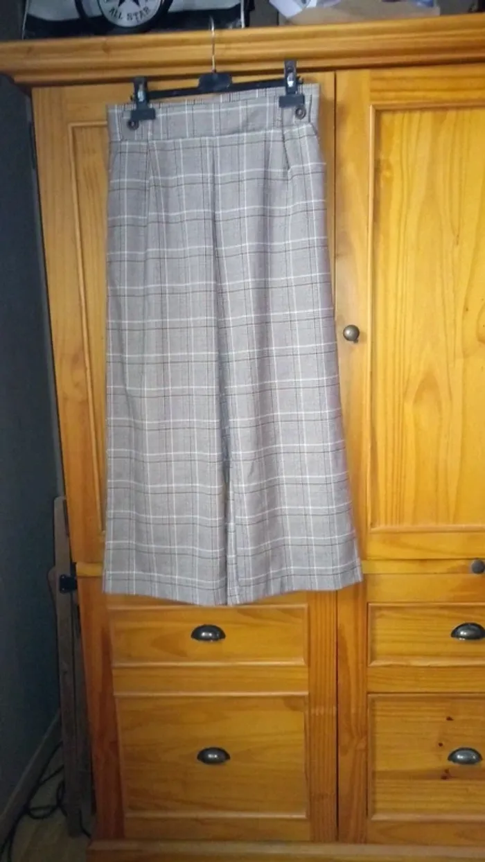 Pantalon large cropped