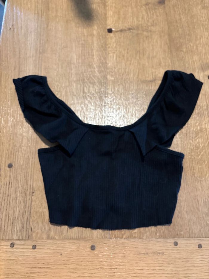 3 petits crop top côtelés courts noir et blanc - photo numéro 7