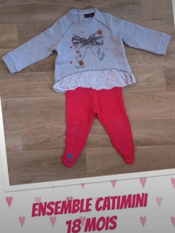 Ensemble catimini 18 mois